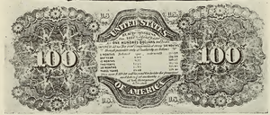 1863 - $100 - Standing Washington back