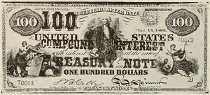 1863 - $100 - Standing Washington front