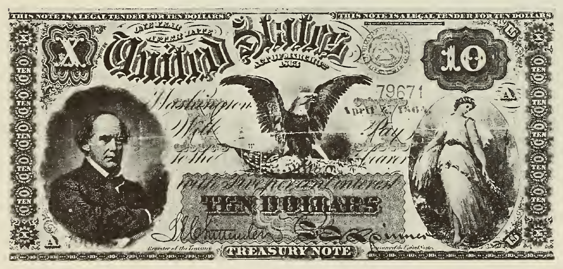 1863 - $10 - Salmon P. Chase front