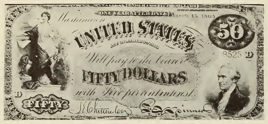 1863 - $50 - Hamilton front