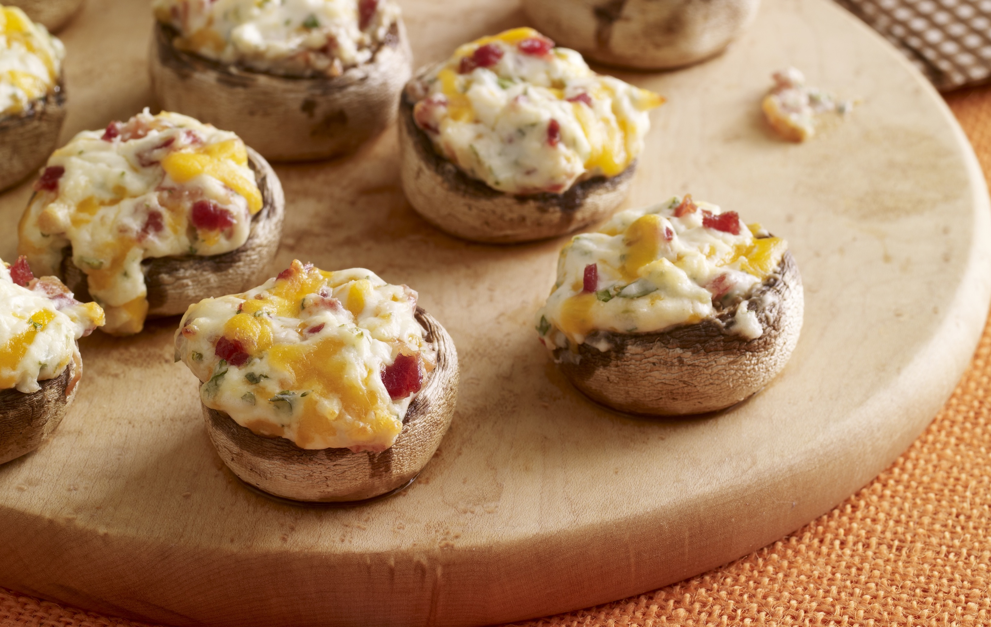 Cheese 'N Bacon Stuffed Mushrooms Recipe - AOL