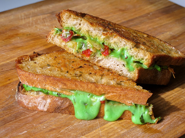 Green Haze Grilled Cheese Recipe - AOL