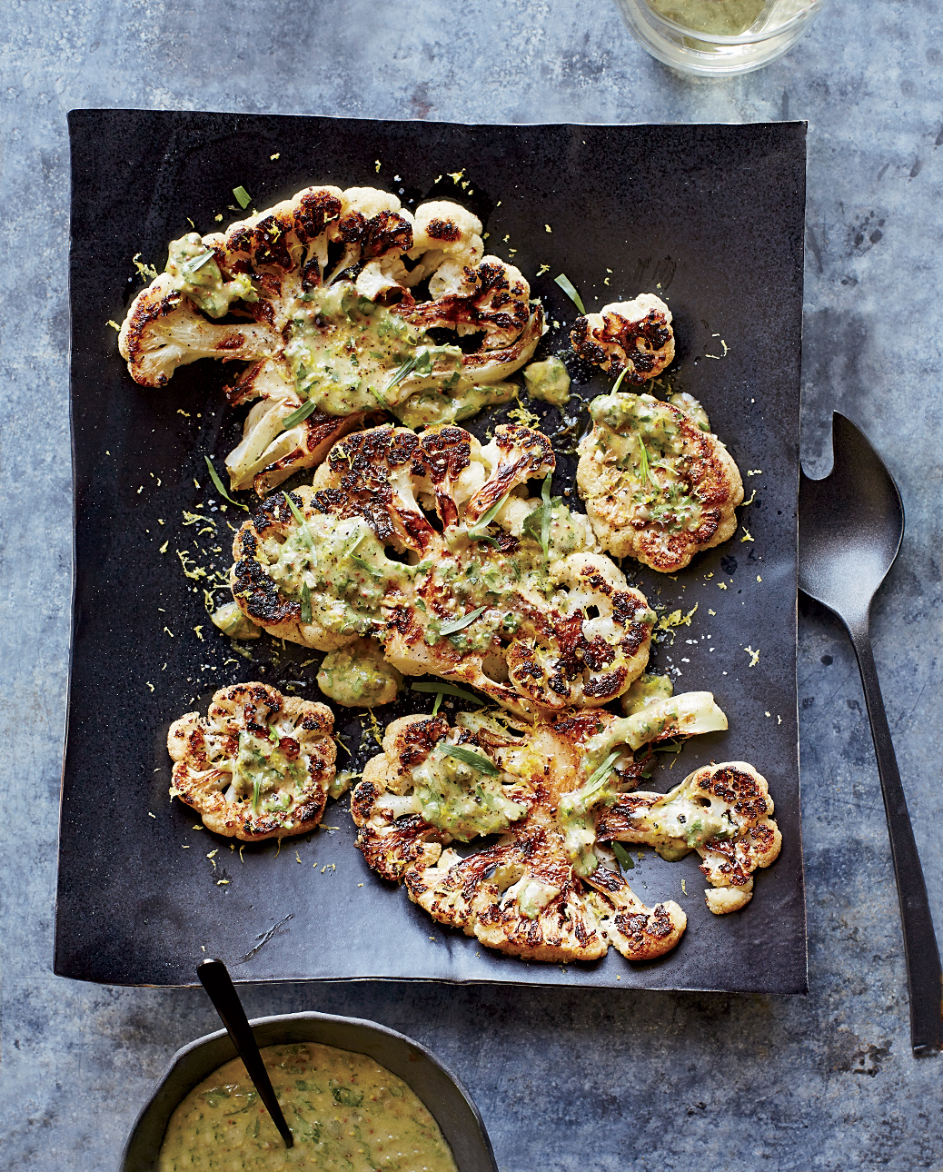 Cauliflower Steaks with Herb Salsa Verde Recipe AOL