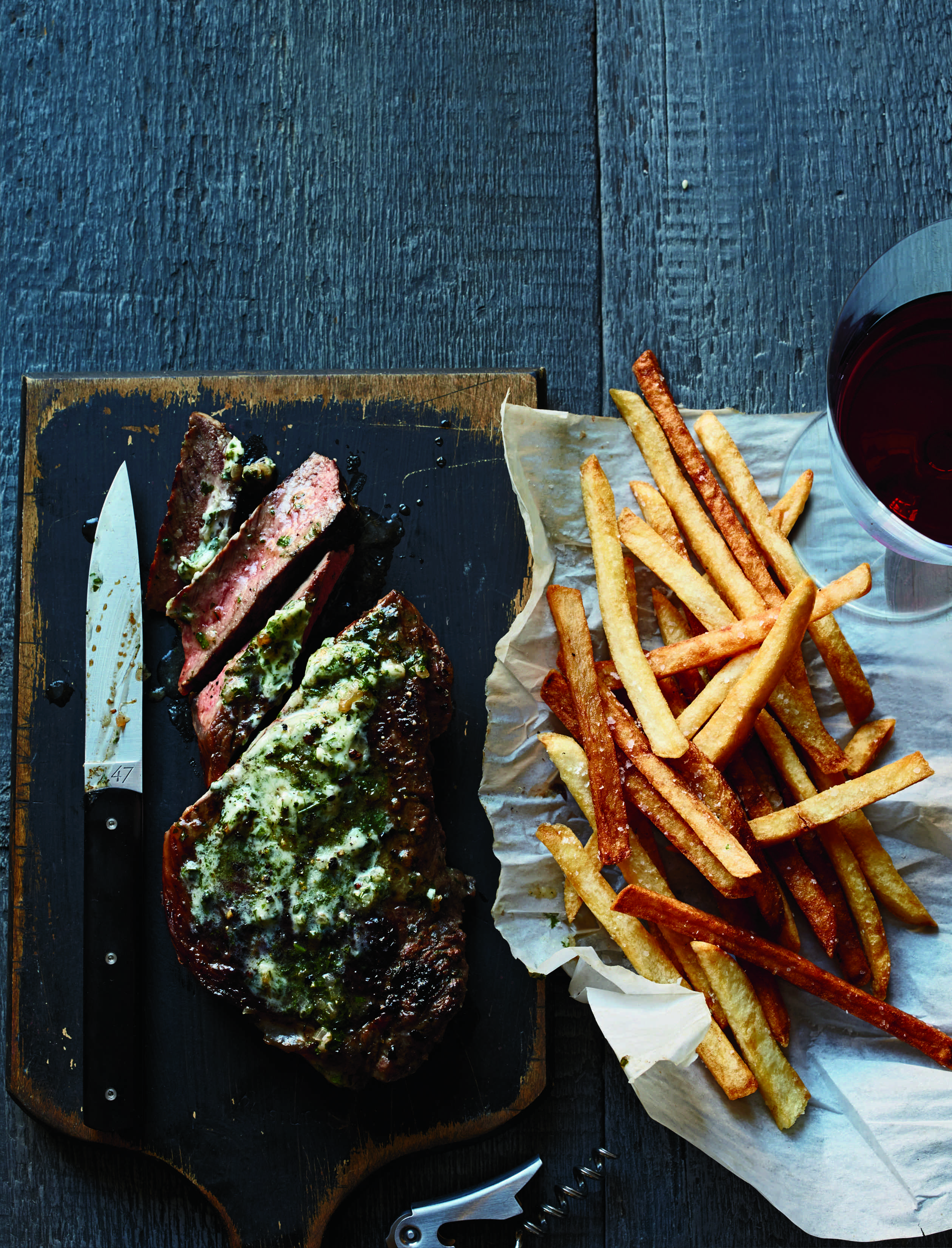 Strip Steak Frites with Béarnaise Butter Recipe AOL