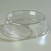 Carlisle Polycarbonate 10 1/2 to 10 5/8 Clear pin fired Plate Covers