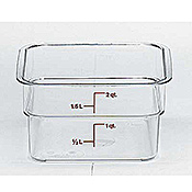 Cambro Camwear 2 qt. Clear CamSquare Containers
