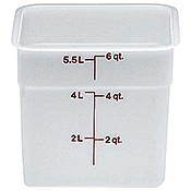 Cambro Poly 6 qt. CamSquare Containers