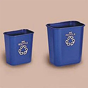 Rubbermaid 5712-73 BLU 12-1/2 Gallon Blue Recycling Container