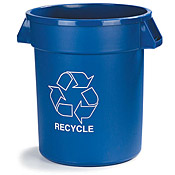 Carlisle 44 Gallon Blue Recycling Can