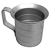 Economy 4 qt. Aluminum Baker's Measure