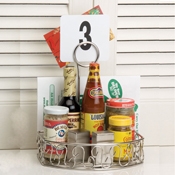 American Metalcraft 6-1/4L Semi-Round Condiment Caddy