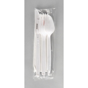 Economy Medium Duty Fork, Knife, Spoon, Napkin, and S&P Kits