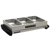 Tomlinson Fusion Commercial Triple Buffet Server & Warmer