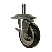 Focus 5 Swivel Stem Caster Set (2 Bumper & 2 Brake & Bumper)