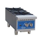 Globe Countertop GHP12G 12 2-Burner Gas Hot Plate