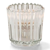 Hollowick Clear Ribbed Tealight Lamp