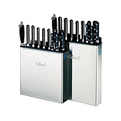 Edlund 12 Stainless Steel Open-Back Knife Rack