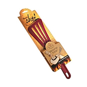 Matfer Bourgeat Red Master Chef Series Polyamide Pelton Spatula with Card