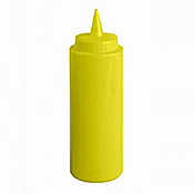 Economy 12 oz Yellow Squeeze Bottle