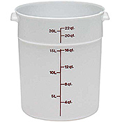Cambro Translucent 22 qt. Round Food Storage Containers