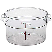 Cambro Camwear 2 qt. Round Food Storage Containers