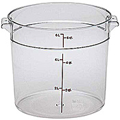 Cambro Camwear 6 qt. Round Food Storage Containers