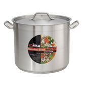 Winco 32 qt. Stock Pot and Lid
