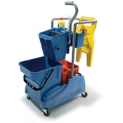 Nacecare TM 2815 Twin Buckets Back-To-Back Mopping Trolley