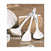 Thunder Group Blue Bamboo Melamine 9 x 3 Rice Ladles