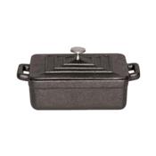 Paderno World Cuisine 5 Black Rectangular Dutch Oven with Lid