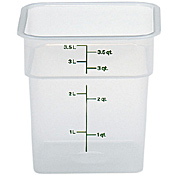 Cambro Translucent 4 qt. CamSquare Container