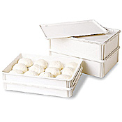 Cambro 18L x 26W x 6D White Pizza Dough Box