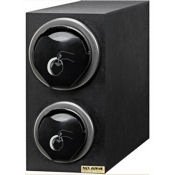 San Jamar (1) Large and (1) Small Compartment with Metal Trim Lid Dispenser