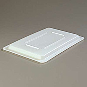 Carlisle 12" x 18" White "Lock-Tight" Lid