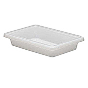Cambro Poly 12"L x 18"W x 3-1/2"H White Food Storage Boxes