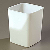 Carlisle White 4 qt Economical Space Saver