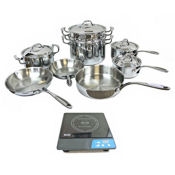 Eurodib Induction Range and Cookware Set