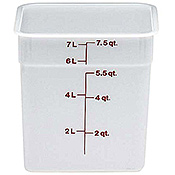 Cambro Poly 8 qt. CamSquare Containers