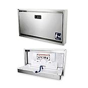 DryBaby Horizontal Stainless Exterior Recessed Changing Station