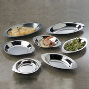 American Metalcraft Oval 20 oz. Au Gratin Dish
