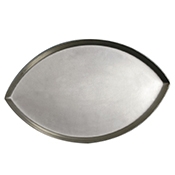 American Metalcraft 1.75" D Hard Coat Football Shape Pan