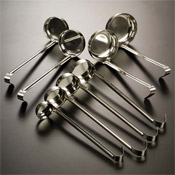 American Metalcraft 8 oz Solid Flat Bottom Ladle
