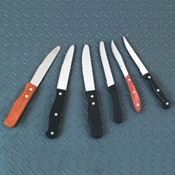 American Metalcraft 10" Hardwood Handle Rounded Tip Knife