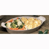 Bon Chef 2 Quart Divided Au Gratin Server