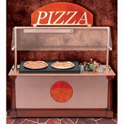 Bon Chef Pizza Station with Sneeze Guard