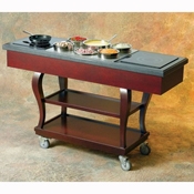 Bon Chef 1800 Watt Traditional Induction Cart with 2 Stoves