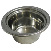 Bon Chef 2-1/2 Quart Laurel Rimmed Stainless Steel Casserole Insert
