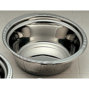 Bon Chef 4 Quart Laurel Rimmed Stainless Steel Casserole Insert