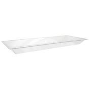 Buffet Enhancements Lrg Rectangular Acrylic Ice Display Tray w/Drain