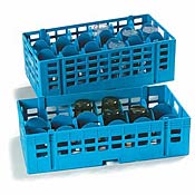 Carlisle 4-1/2"H 18-Compartment Glass Rack